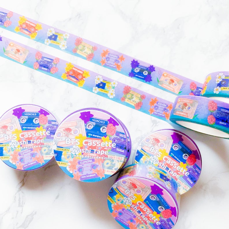 washi tape with packaging